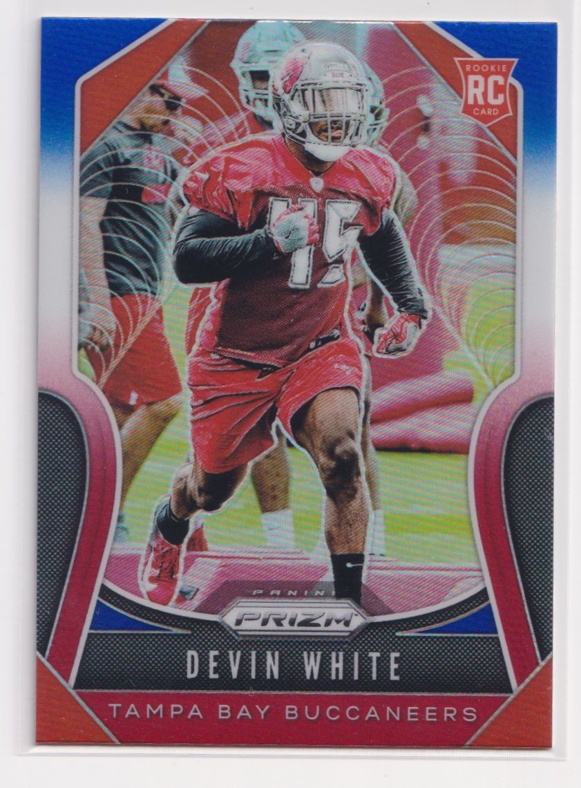 2019 Panini Prizm Red White Blue Devin White RC #312