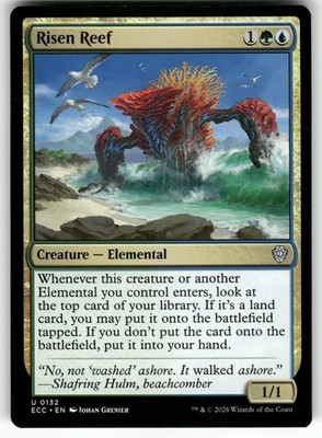 Risen Reef #132 (NM) Commander: Lorwyn Eclipsed ECC Magic MTG