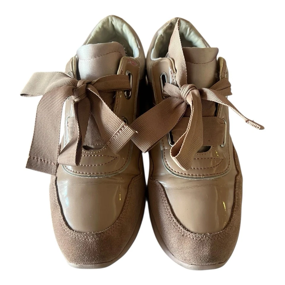 Geox SP Nute Mujer Tenis Zapatos Talla 9 Con Cordones Parte Superior Baja Entrenadores Rosa Como Nuevo Foto 3 de 4