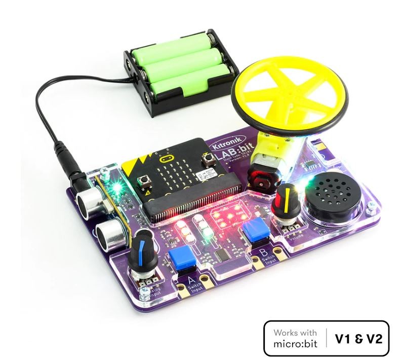 LAB:bit pour BBC micro:bit Kitronik carte d'expérimentation pédagogique