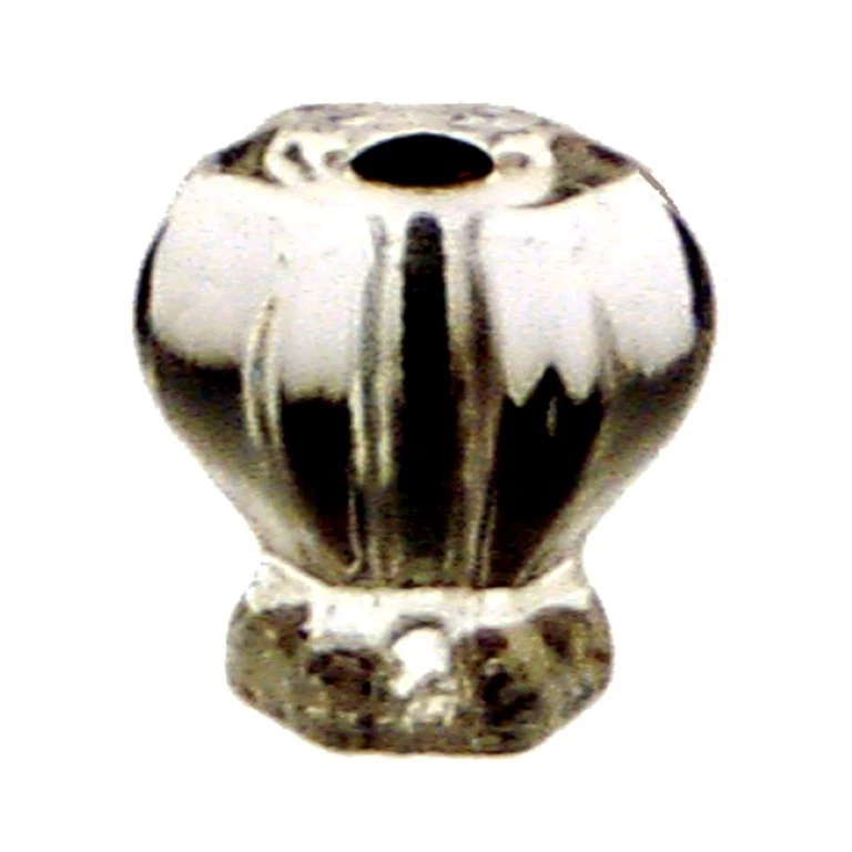 1-1/4" CLEAR HEXAGONAL Glass Knob Hexagon antique vintage old retro pan Hoosier  - Image 2 of 4
