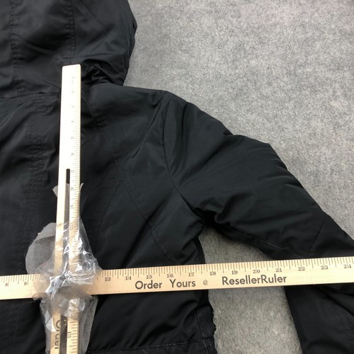Athleta Jacket Womens Small Black Cinch Waist Hooded Parka Coat * - Picture 13 of 14