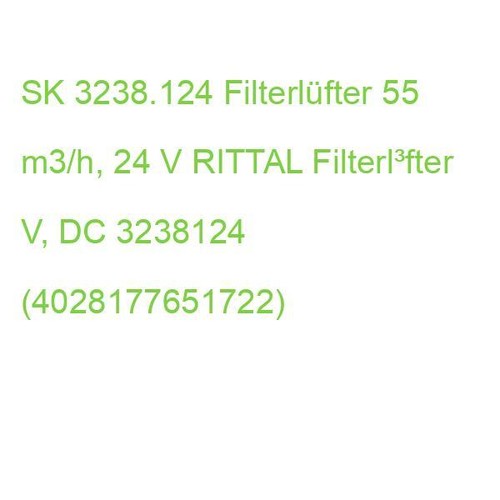 SK 3238.124 Filterlüfter 55 m3/h, 24 V RITTAL Filterl³fter V, DC 3238124 (402817 - Bild 2 von 2