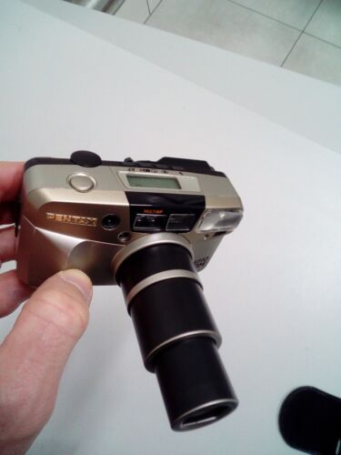 PENTAX Espio 140M superZoom film camera, w/Leather Case - Picture 8 of 18