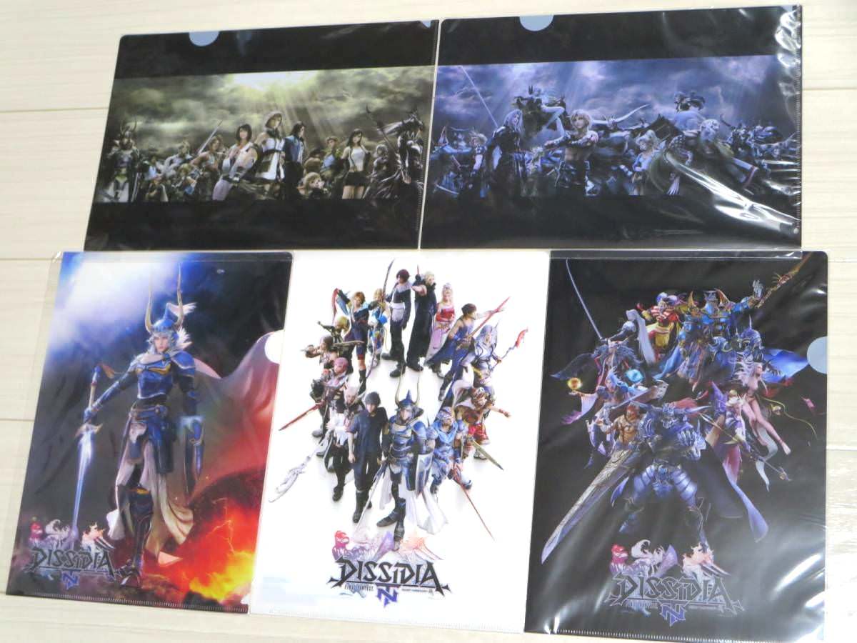 Dissidia Final Fantasy NT Clear File Folder All 5 Set Japan
