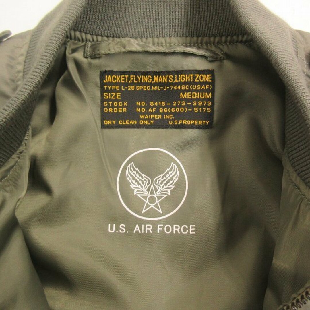 Wiper WAIPER TYPE L-2B Flight Jacket Blouson MA-1 Zip Up Wiper WAIPER TYPE L-2B Flight Jacket Blouson MA-1 Zip Up