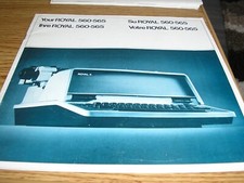ROYAL 560-565 TYPEWRITER OWNERS MANUAL FOR USE, SEE PICTURES thumbnail