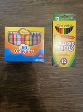 Imagine Crayons 64 Ct Bright Colors  Crayola Colored Pencils 12 Ct Bright Bold