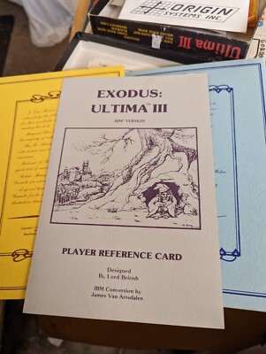 ULTIMA III 3: EXODUS Origin ~ Pc/IBM Ver BIG boxed english 5.25