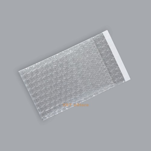 100 Clear Bubble Bags 3 x 5 Inch_8 x 13+2cm Packing Pouches Smooth On Both Sides - Picture 4 of 12