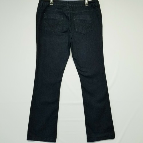 N.W.D New Woman Design 14 Regular Fit Straight Leg Dark Blue Wash Women's Jeans - Picture 2 of 12
