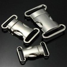 2X Metal Quick Release Buckle Fashion Curved Top for Survival Paracord Bracelet