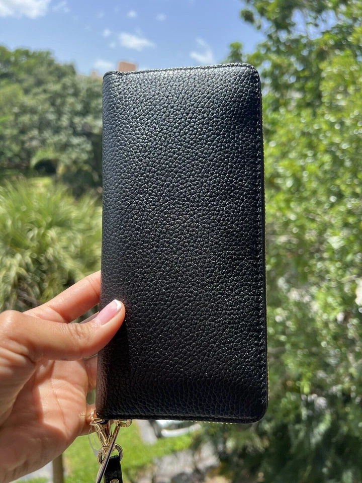 BOLSO DE MANO DE HOMBRO DE CUERO PARA MUJER MICHAEL KORS + CARTERA LARGA CON CREMALLERA ALREDEDOR Foto 2 de 4