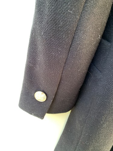 Portmans Size 8 Womens Collared Knee Length Black Heavy Coat Jacket Winter - Picture 5 of 10