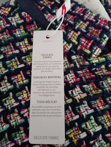 Damen Mantel Frühling Espri Stehkragen bunt Baumwolle 42 44 XL Etikett NP 159€ - Bild 6 von 24