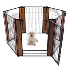 Dog Exercise Playpen Expandable Dog Cage Heavy Duty Foldable Dog Fence Pet Pen