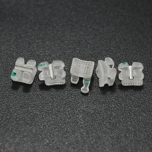 Dental Orthodontic Ceramic Bracket Braces Metal Slot MBT Roth 022 018 3 Hook 3M - Picture 25 of 25