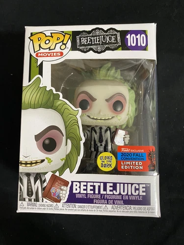 Funko Pop Movies BeetleJuice #1010 BeetleJuice GITD 2020 Fall Convention Sticker
