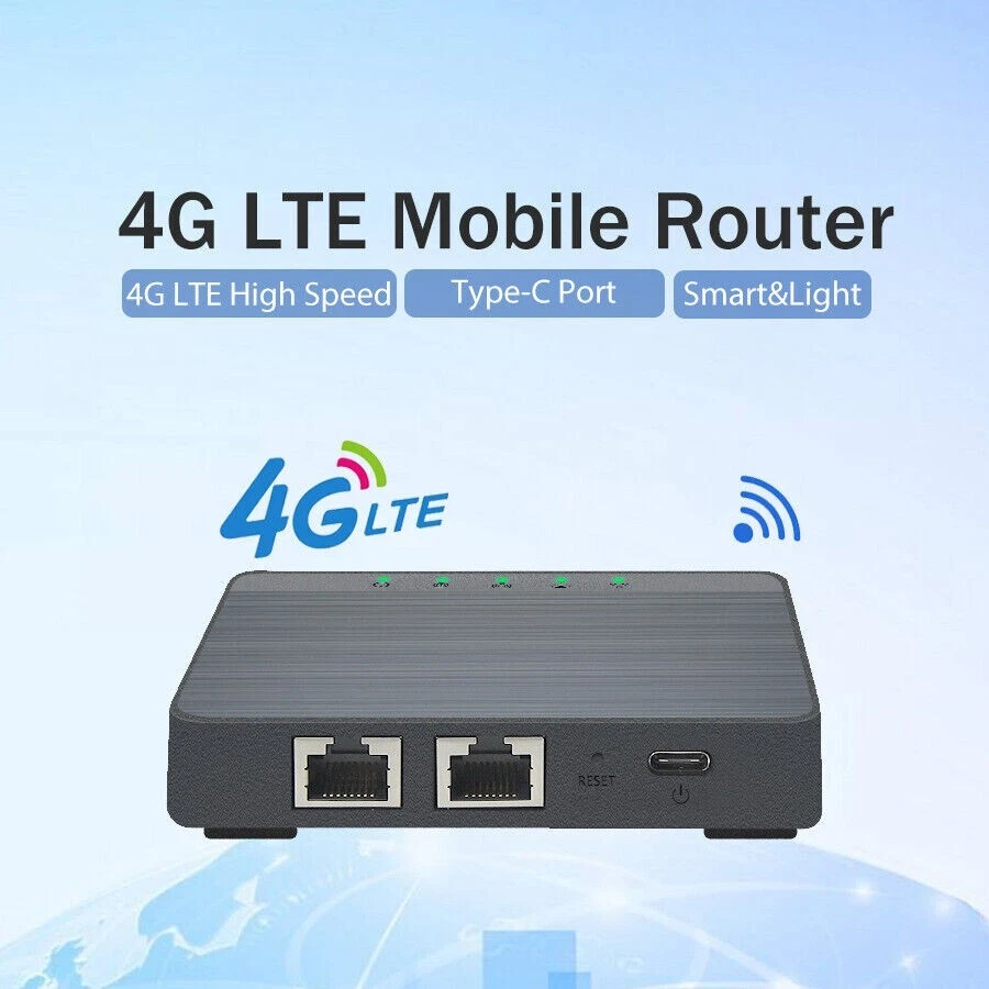 4G LTE Wireless WiFi Router 300Mbps Hotspot with SIM Card Slot/LAN/WAN Port - Image 3 of 4