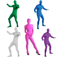 Photography Green Screen Tight Body Suit Invisible Halloween Costume Cosplay 