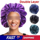 Sleeping Bonnet Hair Wrap Silk Satin Cap Women Elastic Night Soft Hat Headwear