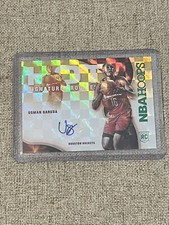 Usman Garuba Rookie Auto 2021-22 Hoops Hot Signatures Green Parallel #HSR-UG