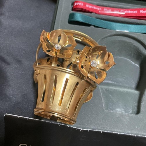 Georg Jensen Ornament Christmas Plated With Box - Picture 3 of 4