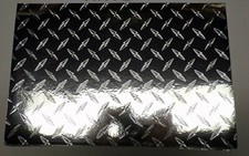 Silver Diamond Plate Vinyl, 8 inch x 12 inch 10 count 