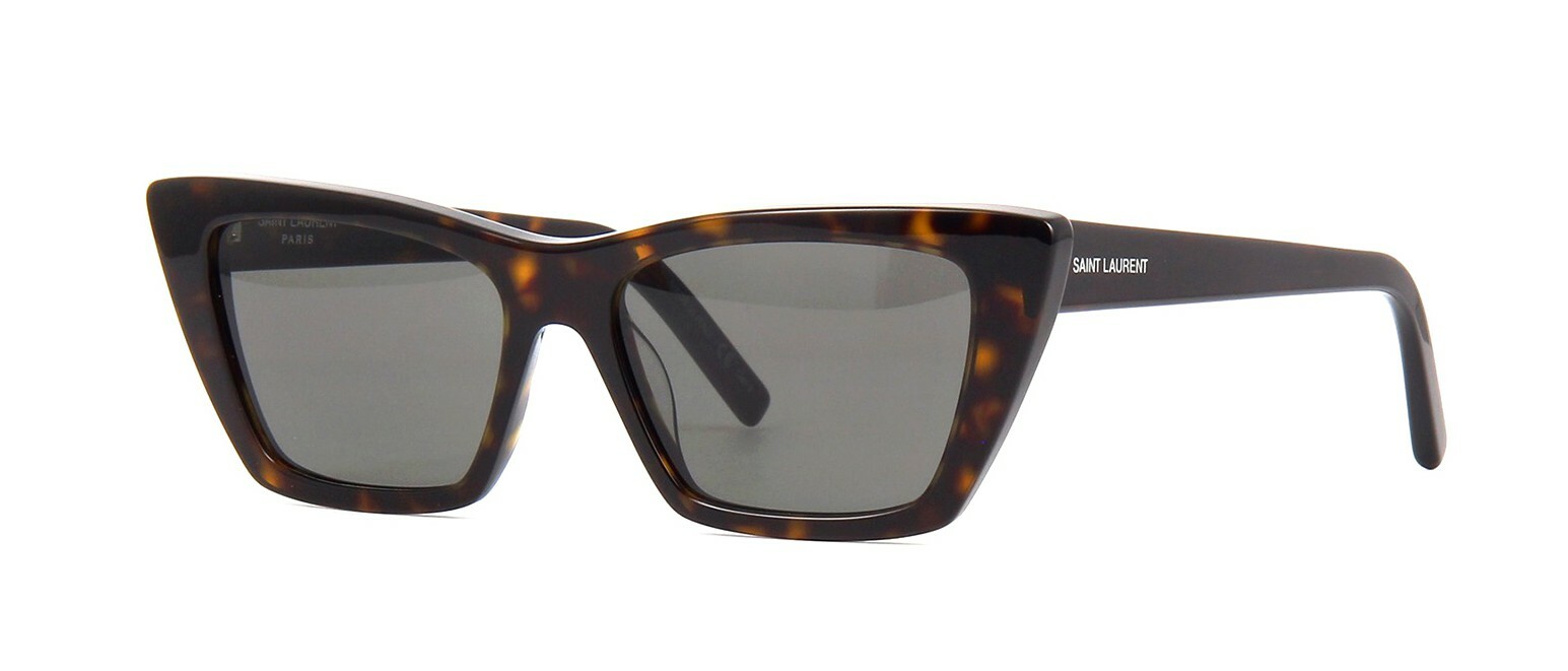 Occhiali da sole Saint Laurent SL 276 MICA avana scuro grigio (002)