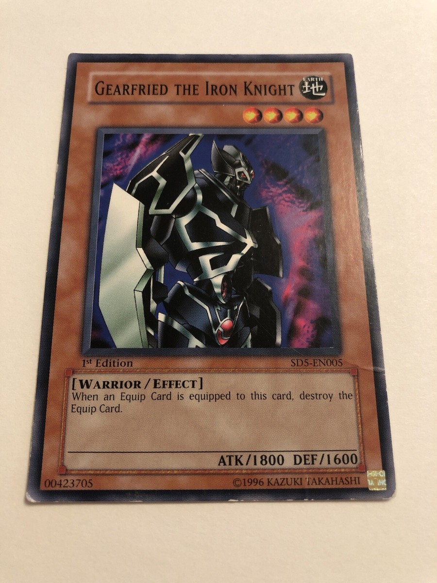 Yu-Gi-Oh! Gearfried The Iron Knight Card - SD5-EN005 1st Edition Common