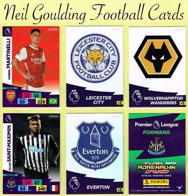 Panini Premier League 2020-2021   ADRENALYN XL   Fußballkarten #100 bis 189