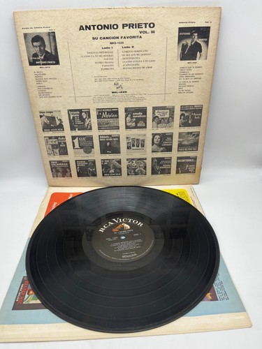 Antonio Prieto Su Cancion Favorita Vol III RCA 1225 Latin Bolero Vinyl Record - Picture 2 of 4