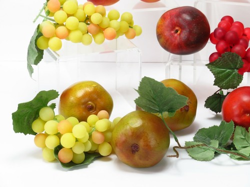 Vintage realistische künstliche künstliche Apfel-Birnen-Trauben aus künstlichem Kunststoff Menge 15 - Bild 7 von 12