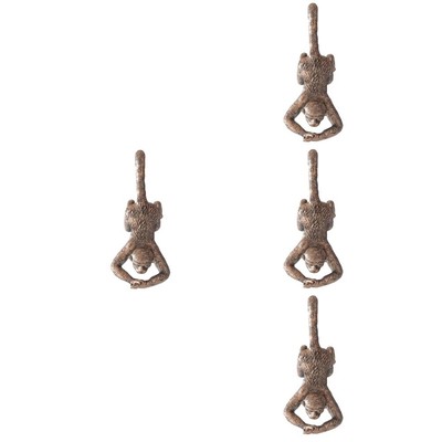  4 Count Affen-Ornament Aus Kunstharz Außendekoration Einzigartige Affenfigur