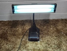 Drafting Table Desk Lamp Tested Works Gooseneck Flex Arm Industrial Vintage