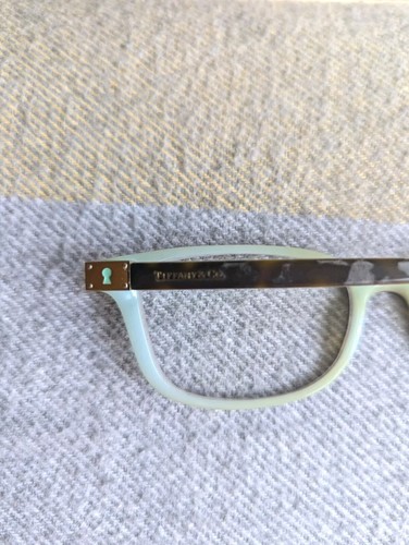 Tiffany & Co TF2094 8134 Tortoise Blue Square Eyeglasses Frame 52-17 140 Italy - Picture 3 of 8