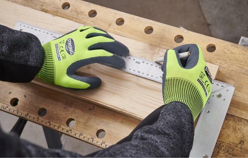 (1 par=2,11€) 12 pares de guantes de trabajo recubiertos de látex STRONG HAND® FLEXTER - Imagen 2 de 3