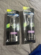 2 New Duracell 10' Flat Micro USB to USB Sync and Charge Cable Black 