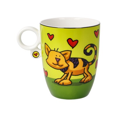 Künstlertasse Ed Heck - Love Cat-Goebel