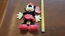 Disney Parks Valentine 7" MINNIE Mouse Plush SILK HEART SKIRT HAT LOVE NWTs NEW