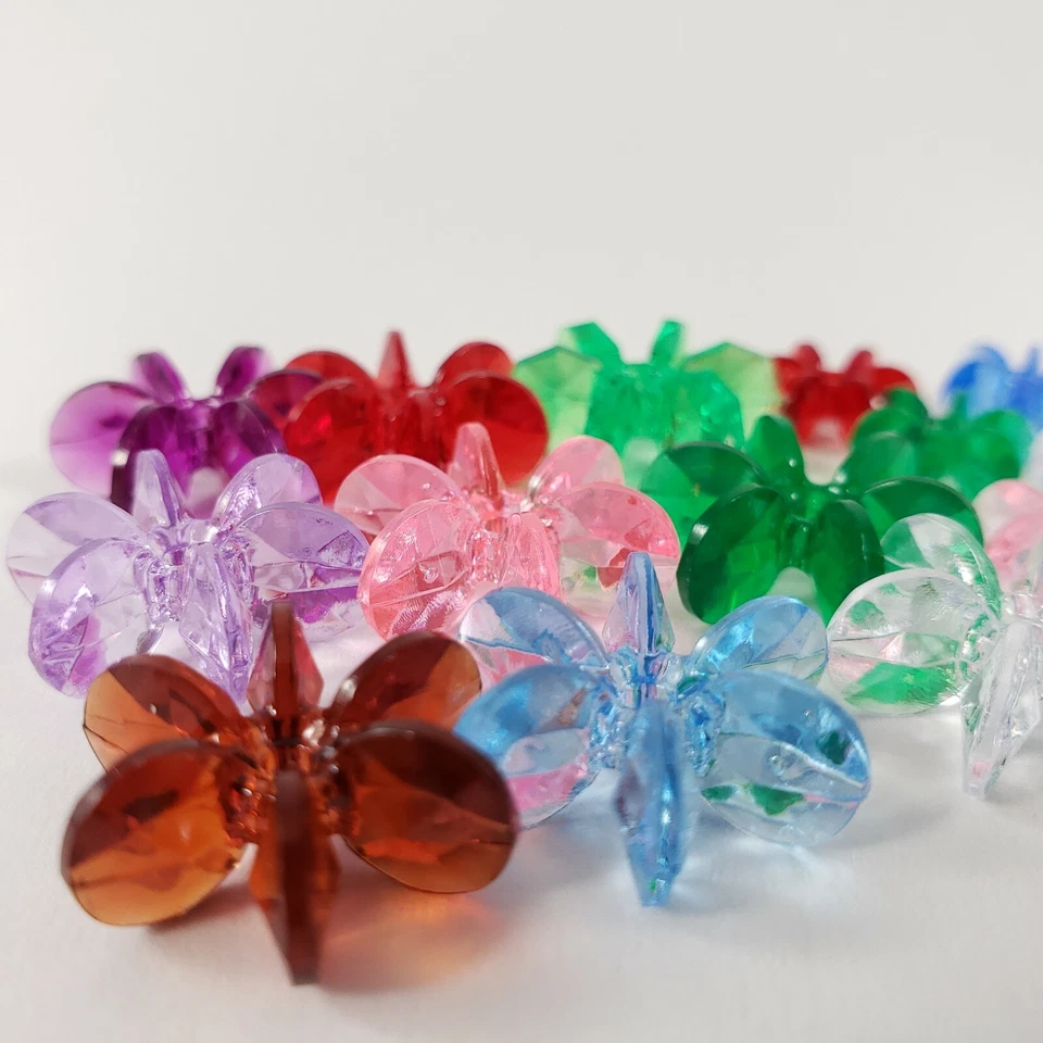 Espaciador de cuentas de estrella de acrílico facetado de 12 mm - 18 mm hágalo usted mismo multicolor EE. UU. 800 ct Foto 3 de 4