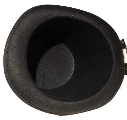 SOMBRERO DE COPA FIELTRO CAMPANA NEGRO Steampunk Magic Lincoln Magician Adult President  Foto 4 de 4