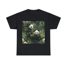 Unisex Adult T Shirt Panda Wildlife Bamboo Nature Animal Lover Conservation