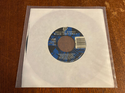 Rolling Stones 'Mixed Emotions' 1989 US 7'' Vinyl 45 Generic Sleeve