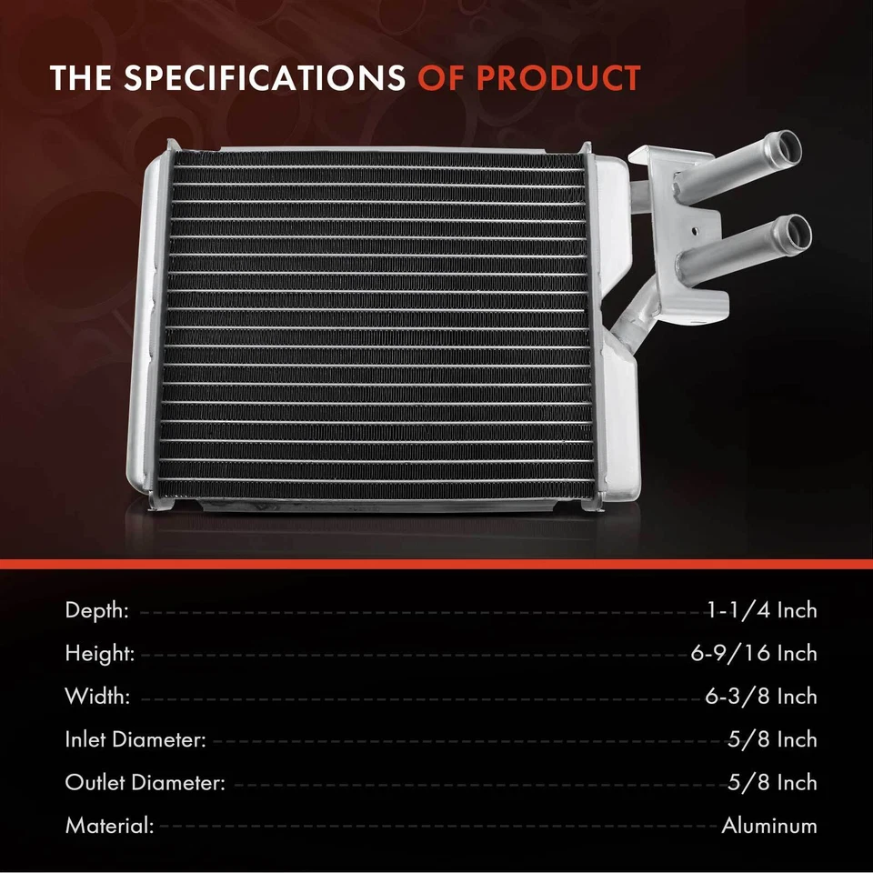 Núcleo de calefacción de climatización para Dodge Dakota Charger Omni Chrysler Town & Country Plymouth Foto 3 de 4