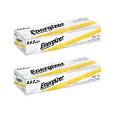 48 Energizer AAA Industrial Alkaline Batteries (EN92, LR03, 1.5V, triple A)