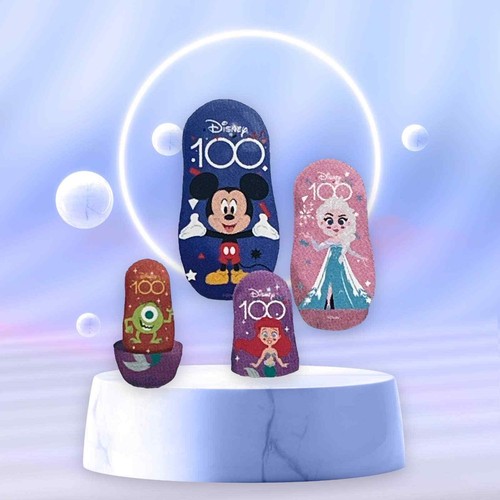 Disney 100 Yr Set 4 NESTING DOLLS Mickey Mouse Ariel Mermaid Monsters Elsa Toys - Picture 2 of 6