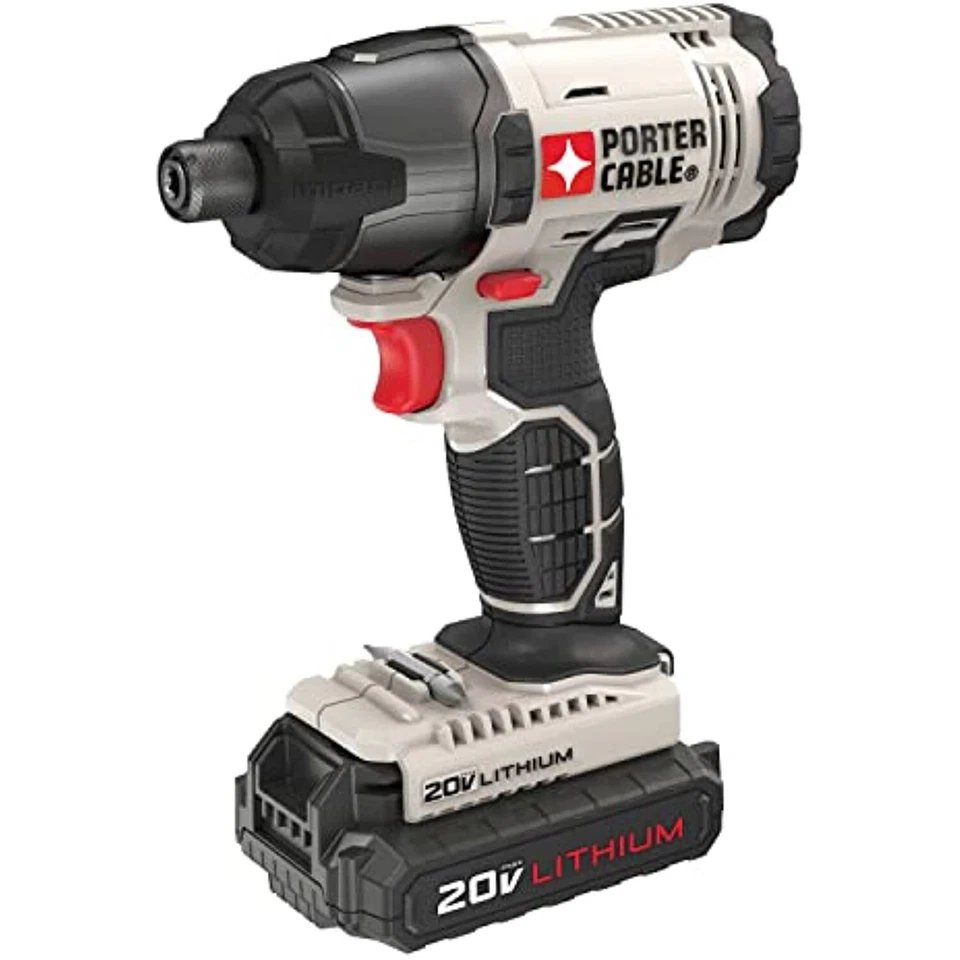 PORTER CABLE 20V MAX* 1/4 in. Cordless Impact Driver Kit, Hex Head, Compact - Image 2 of 4