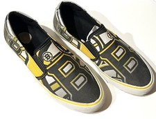 BOSTON BRUINS 122r The Slip NHL Men Slip-on Low Sneaker Canvas Tennis Shoes 10