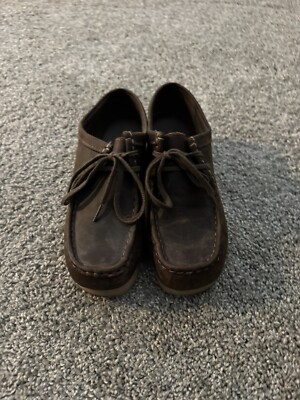 Clark s Original Padmora Wallabees Chukka Brown Leather Woman s Size 8